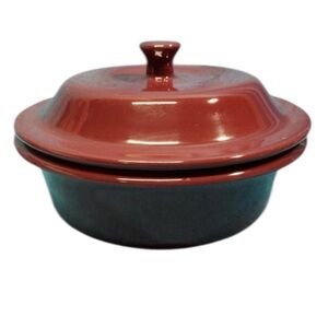 Pampered Chef Cranberry Round Covered Baker Casserole Dish 1132 1.5L